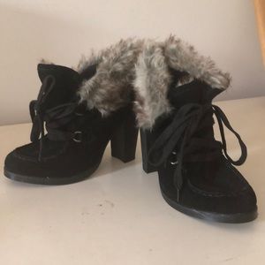 Steve Madden sexy suede fur ankle boots